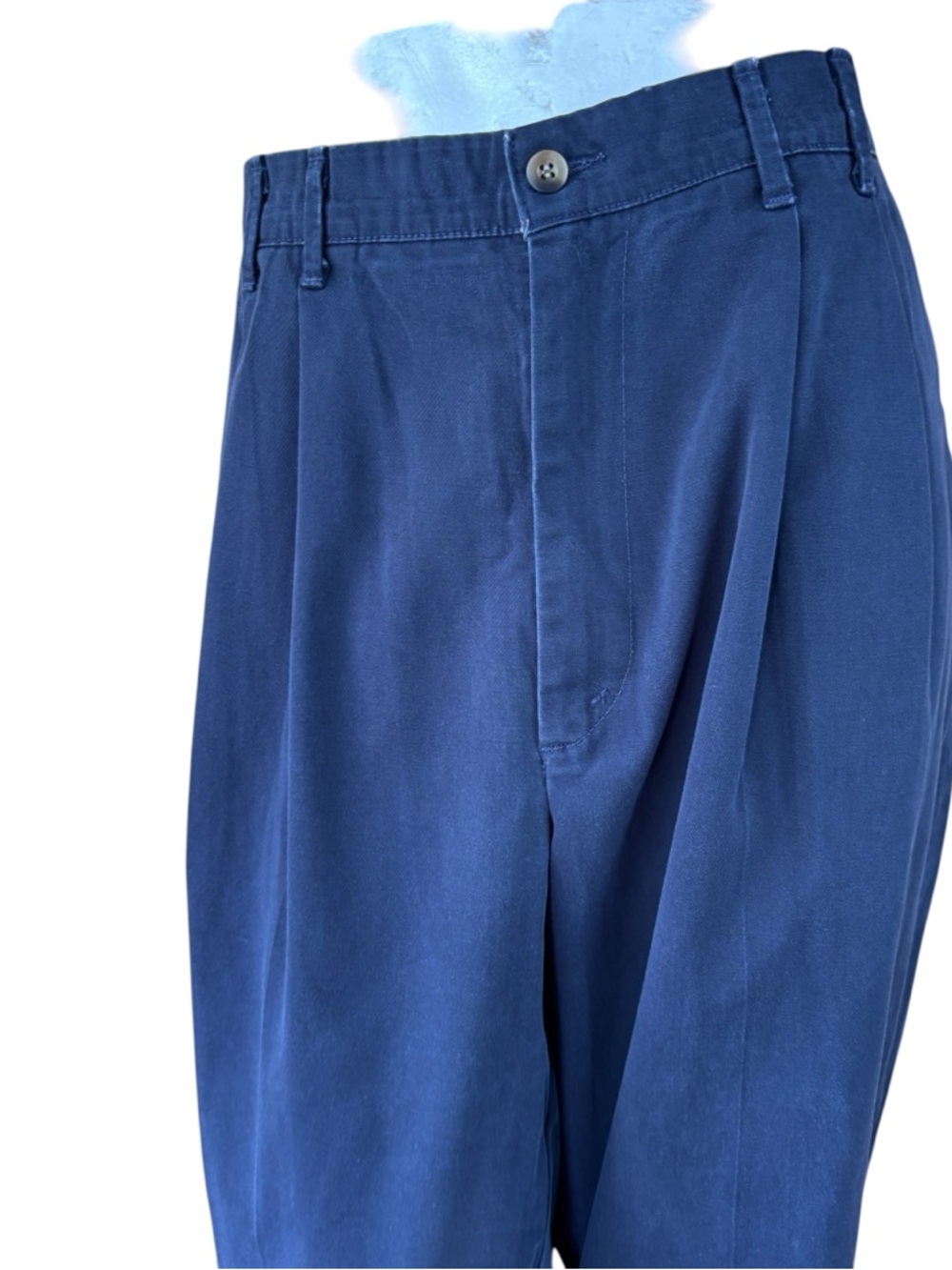 Dockers Men's black pleated chinos, size 38/34, vintage, office, dressy, casual - Picture 2 of 10